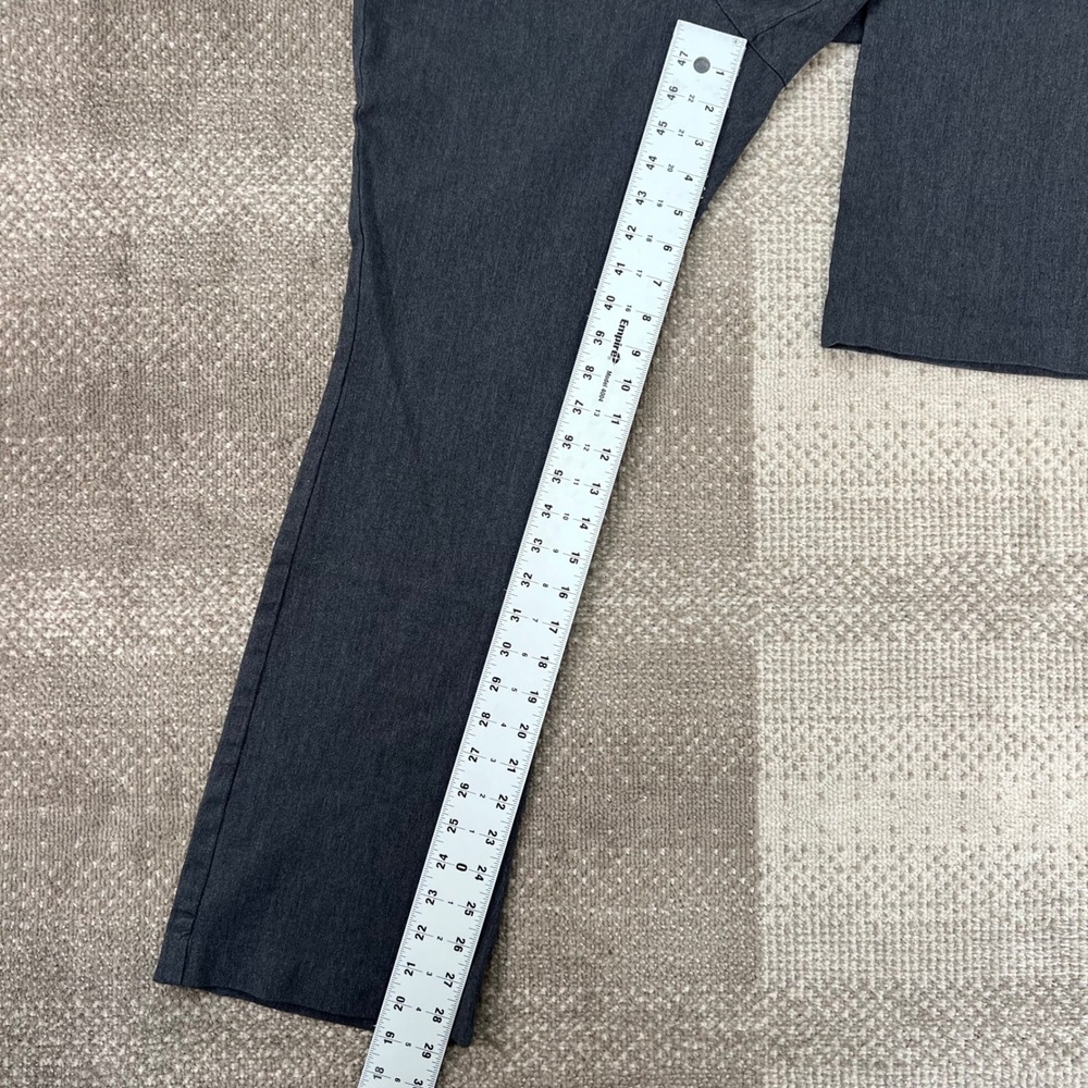 Old Navy High Rise Pixie Flare Pants Womens 14 Dark Heather Grey Stretch Trouser - Picture 7 of 9